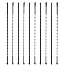 Fém Lépcsőkorlát Orsók Szatén Fekete 1118 mm x 12