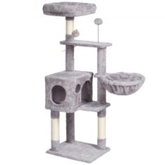 Macskatorony Sisal Kaparóoszloppal Világosszürke 1148 mm
